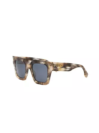 FENDI | FENDI Roma havanabraune eckige Sonnenbrille | 